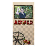 apple picking photo card