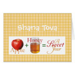 Apple plus Honey Greeting Cards