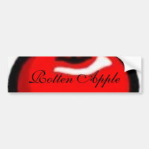 apple, Rotten Apple Bumper Stickers