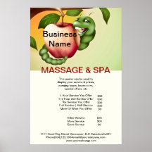 Apple Spa Massage Beauty Salon Poster