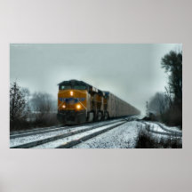 Apple Train Poster