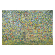 Apple Tree by Gustav Klimt, Vintage Victorian Art Placemat