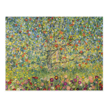 Apple Tree by Gustav Klimt, Vintage Victorian Art Postcard