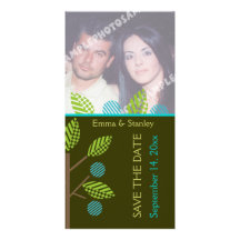 Apple tree fall wedding Save the Date photo card