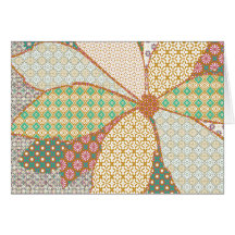 Applique pointsetta greeting cards