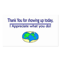 Appreciation Cards Business Card Template