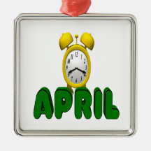 April Countdown Christmas Tree Ornaments