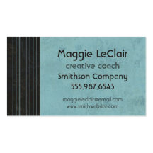 Aqua Blue Professional / Creative Business Card