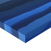 Aqua Dark Stretched Canvas Print