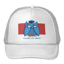 Aqua Owl Grad red Hat