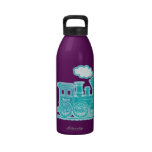 Aqua purple train kids full name drinks bottle drinking bottles