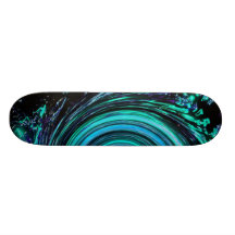 Aqua Skies Skate Board Deck