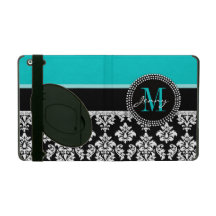 Aqual, Black Damask Your Initial, Your Name