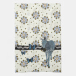 Aquamarine Zeb Boho Butterflies Mojo Towel