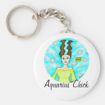 Aquarius Chick Keychain