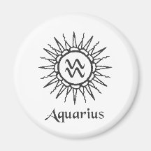 Aquarius Fridge Magnet