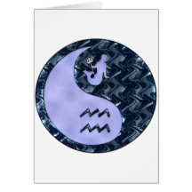 Aquarius Yin Yang Card