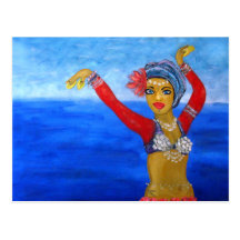 Aquatic Tribe Dancer Post Card