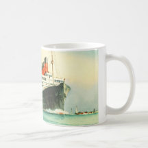 AQUITANIA CUNARD WHITE STAR LINE SHIP COFFEE MUGS