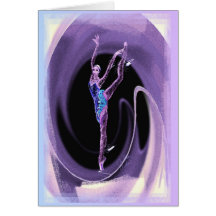 Arabesque Back With Swirl Card