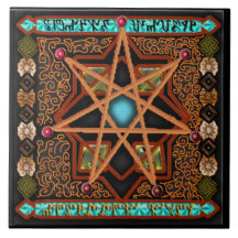 arabesque star ceramic tile