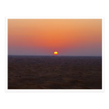 arabian sunset postcard