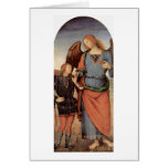 Archangel And Little Tobias By Pietro Perugino Cards