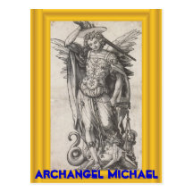 Archangel Michael postcard