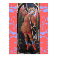 Archangel Michael postcard