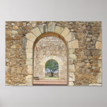 Arched Doors At The Old Fort Poster