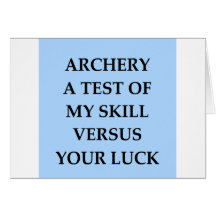 archery cards
