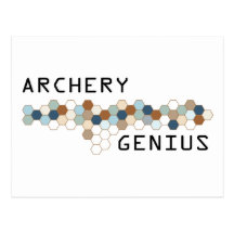 Archery Genius Post Cards