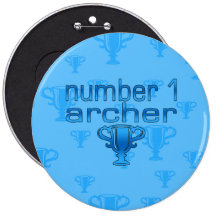 Archery Gifts for Him: Number 1 Archer Button