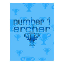 Archery Gifts for Him: Number 1 Archer Postcard
