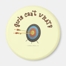 Archery Target Bullseye Fridge Magnets