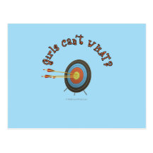 Archery Target Bullseye Post Card