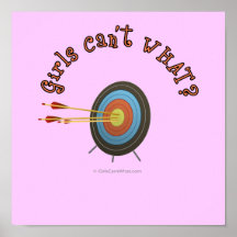 Archery Target Bullseye Print