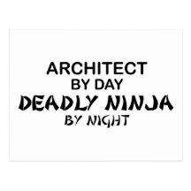 Architect Deadly Ninja by Night Postcards