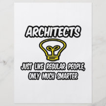 Architects...Regular People, Only Smarter Personalised Flyer