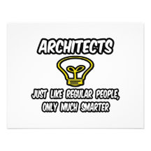 Architects...Regular People, Only Smarter Custom Invitation