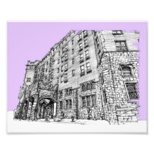 Architectture in lilac photographic print