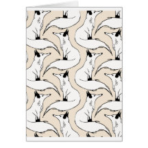 Arctic Foxes Greeting Card