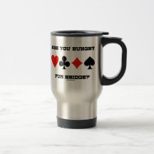 Are You Hungry For Bridge? (Four Card Suits) Coffee Mug