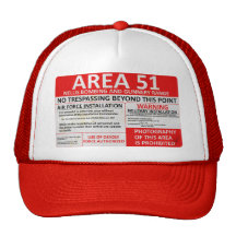 Area 51 Sign Trucker Hat