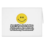 Aren't You Just a Ray of Fucking Sunshine? Greeting Card