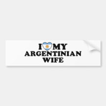 Argentinian  Wife Bumper Sticker