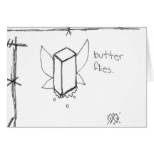 Argyle Butter Flies Note Card