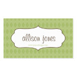 Argyle & Co. Go Green! Chic Business Card