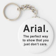 Arial Font Humour Mug Keychains