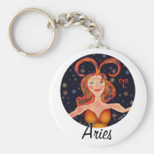Aries Key Chain